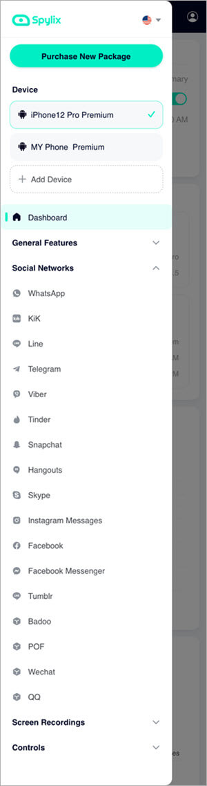 Spylix Android Social Networks