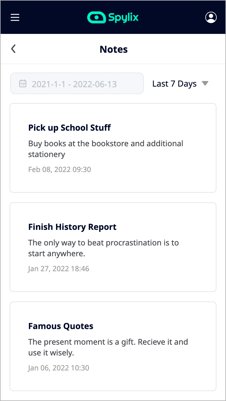 Spylix Can Monitor Checked Notes