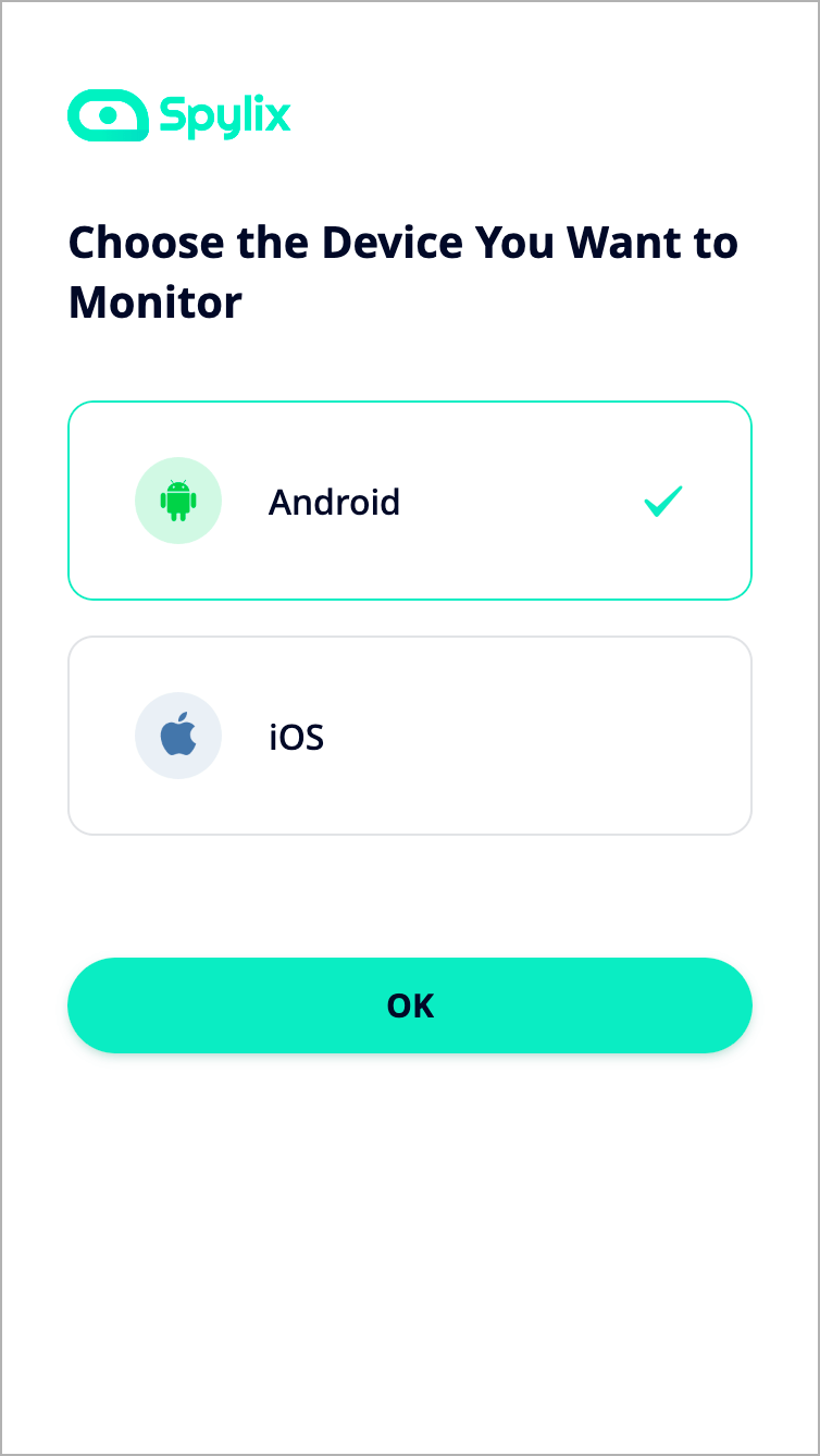 Select the device type that your target