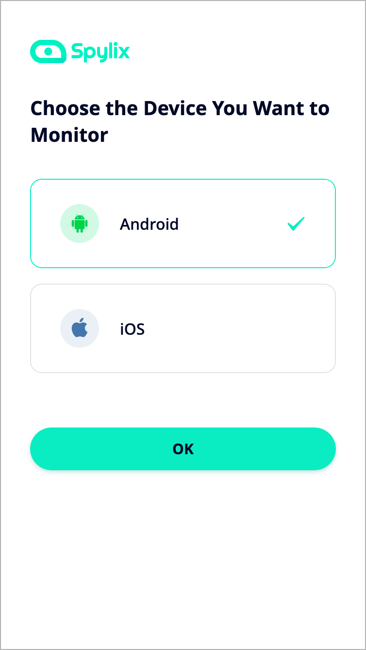 Spylix Mobile Choose Device