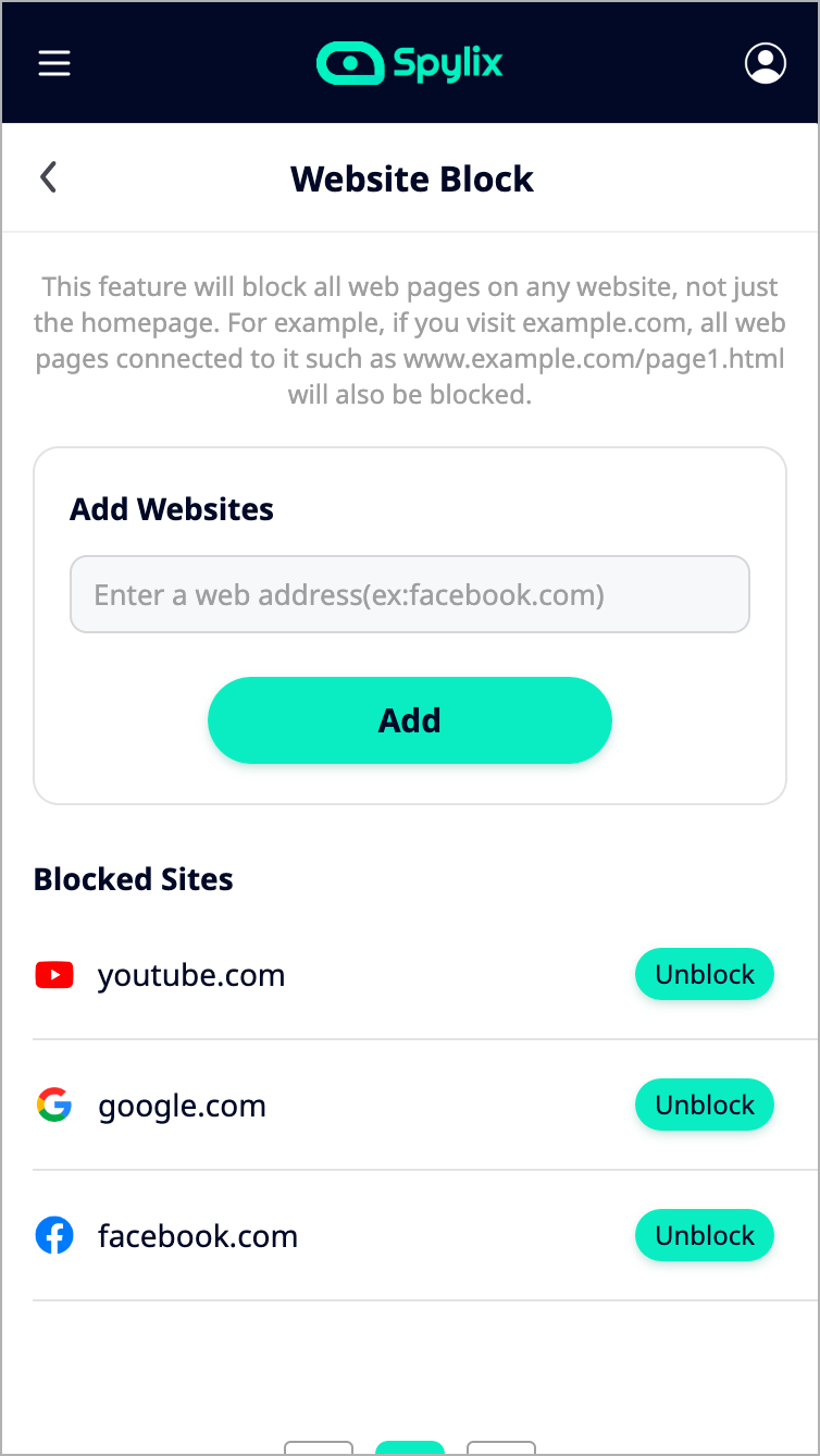 Use Spylix to Block Websites