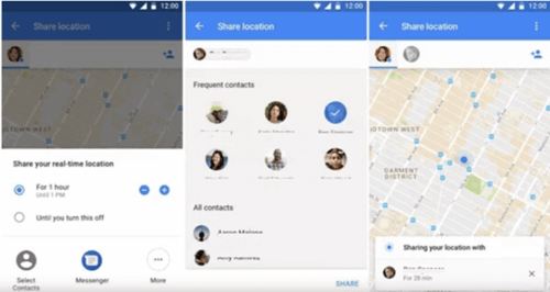 Enable Location-sharing Feature in Google Map
