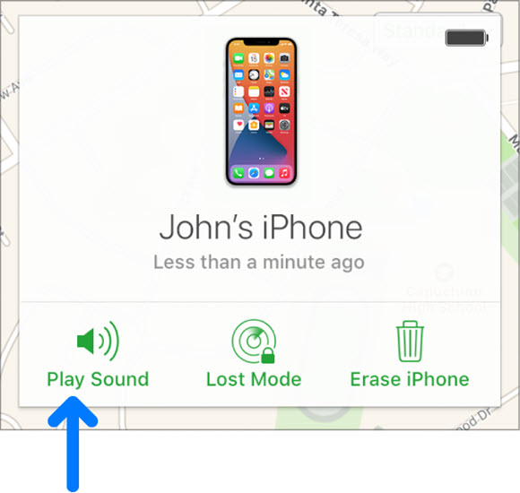 Enable sound with Find My