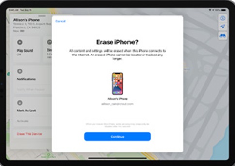 Erase iPhone to Hide Location
