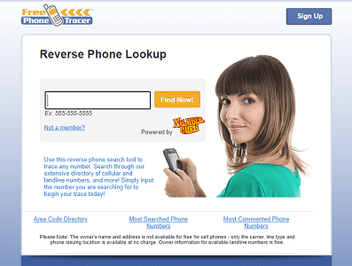 Free Phone Tracer for Tracking a Phone Number for Free