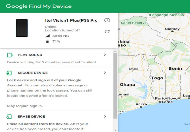Use Find My Device on GooglePlay to Find the Live Mobile Location of Devices
