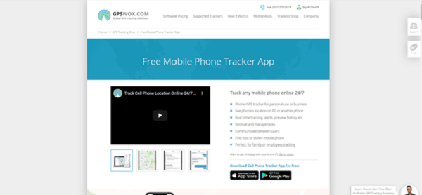 GPSWOX Free GPS Locator to Locate A Cell Phone Online