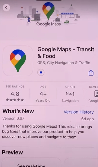 Instll Google maps on iPhone