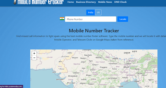 Mobile Number Tracker for Tracking a Phone Number's Location for Free