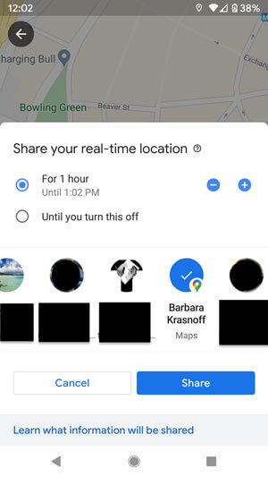 Stop Location Sharing to Stop Google Maps Tracker Working