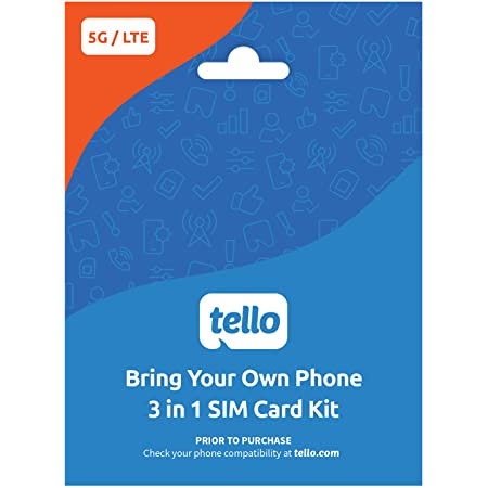 Tello prepaid SIM card