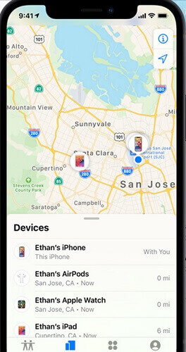 The Locations of Ones Devices Track iPhone Location