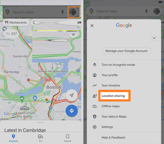 Track an iPhone via Google Maps on Android