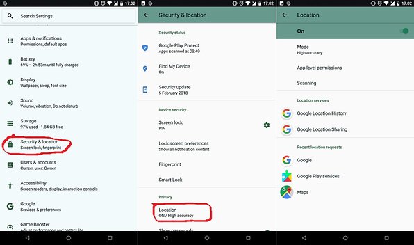 Use the Phone's Setting Tab to Make Your Phone Impossible to Track for Android Devices