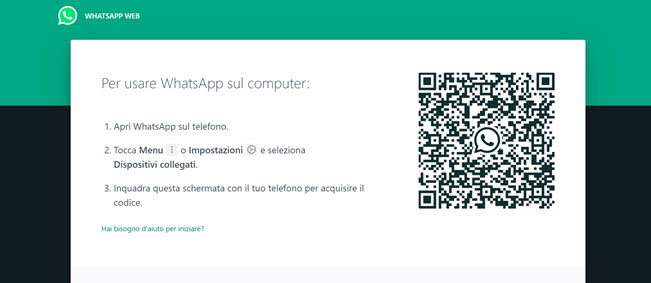 Spia WhatsApp con il QR Code