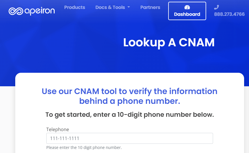 Lookup location via CNAM