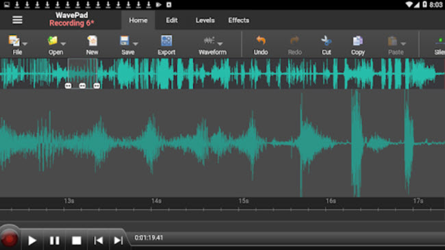 WavePad ses kayıt programı