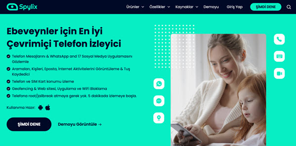 Spylix telefon takip etme-uygulaması